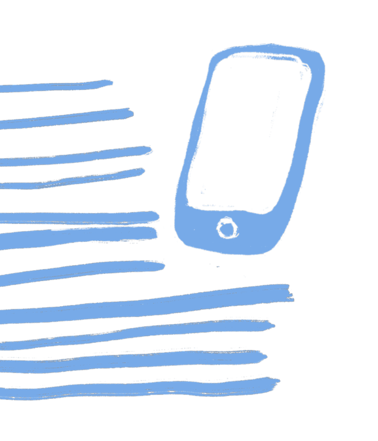 Illustration eines Mobiltelefons.